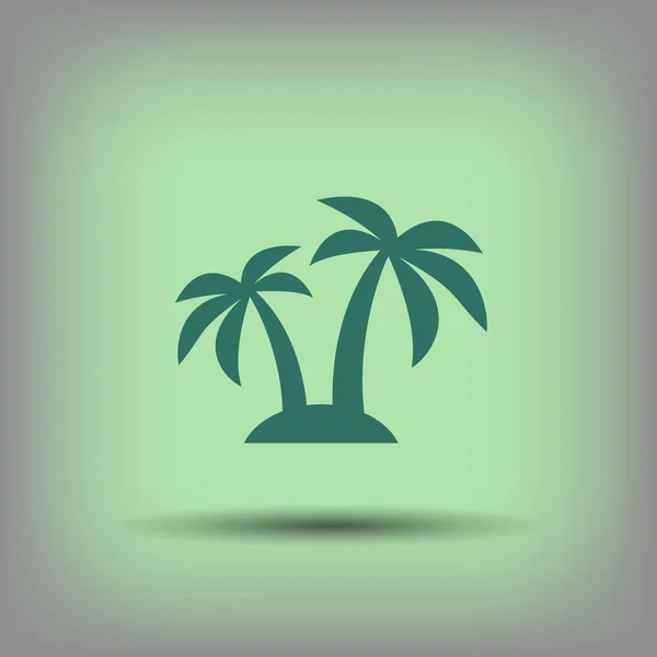 島アイコンの絵文字 — ストックベクタ