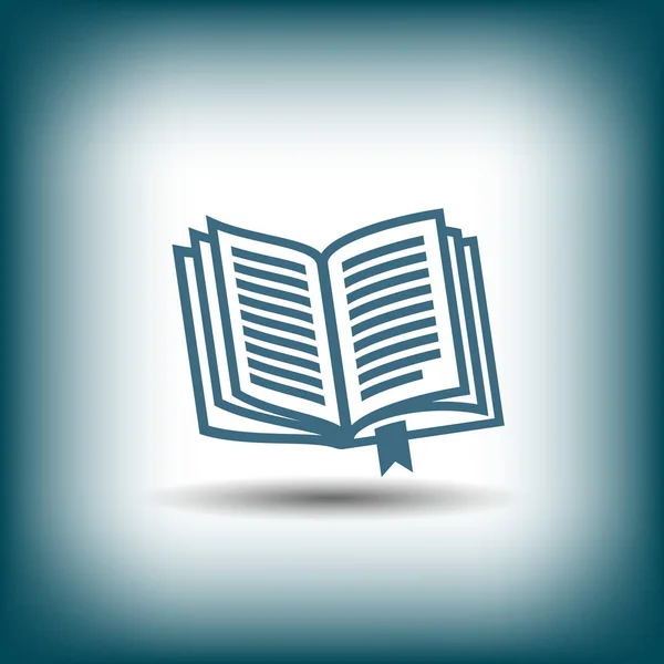 Ícone de livro aberto — Vetor de Stock