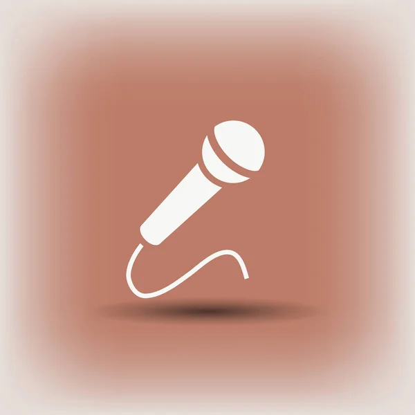 Ícone de microfone. ilustração para o projeto . —  Vetores de Stock