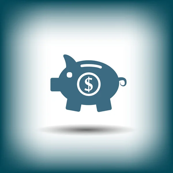 Pictograma do ícone do concpet moneybox — Vetor de Stock