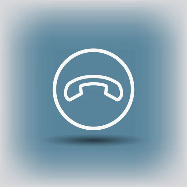 Pictograph van telefoon. illustratie voor ontwerp — Stockvector