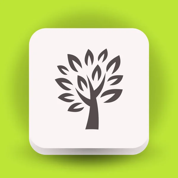 Tree simple icon — Stock Vector