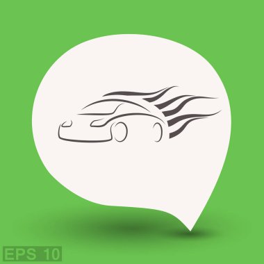 Araba simgesi, illüstrasyon