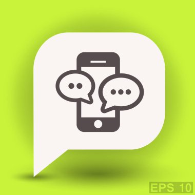 Ekibimizi mesaj veya sohbet smartphone simgesini. 