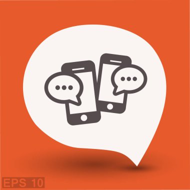 Ekibimizi mesaj veya sohbet smartphone simgesini. 