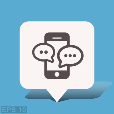 Ekibimizi mesaj veya sohbet smartphone simgesini. 