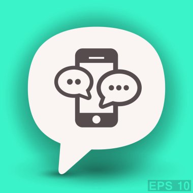 Ekibimizi mesaj veya sohbet smartphone simgesini. 