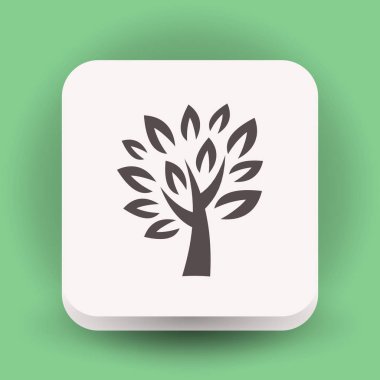 ağaç basit simgesi