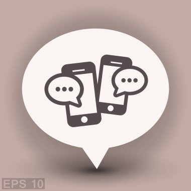 Ekibimizi mesaj veya sohbet smartphone simgesini. 