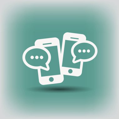 Ekibimizi mesaj veya sohbet smartphone simgesini. 