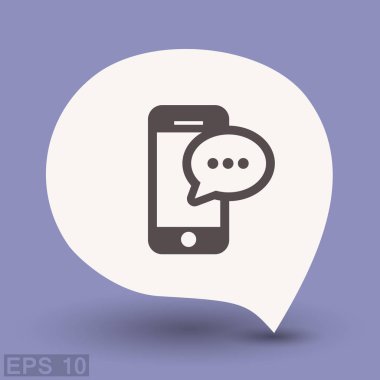 Ekibimizi mesaj veya sohbet smartphone simgesini. 