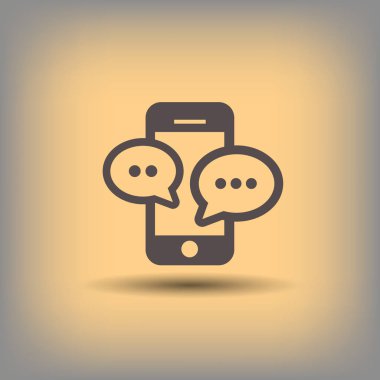 ileti veya smartphone cep telefonu ile sohbet