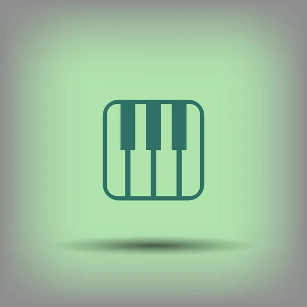 Pictogramme du clavier de musique — Image vectorielle