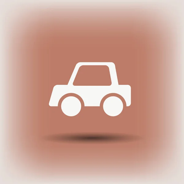 Ícone do carro, ilustração — Vetor de Stock