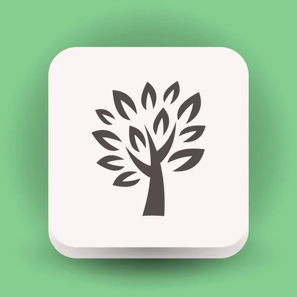 Tree simple icon — Stock Vector