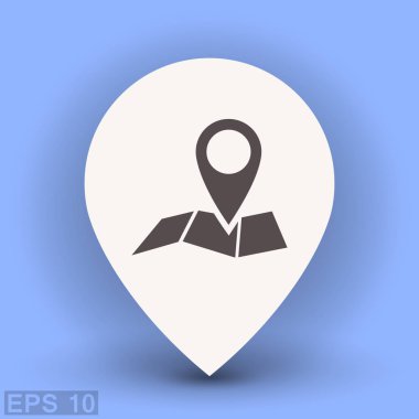 Harita simgesinde iğne