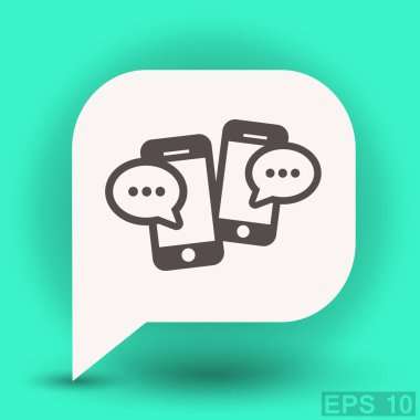 ileti veya smartphone cep telefonu ile sohbet