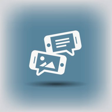 ileti veya smartphone cep telefonu ile sohbet