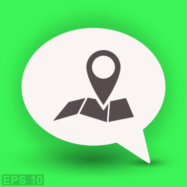 Harita simgesinde iğne