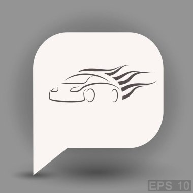 Araba simgesi, illüstrasyon