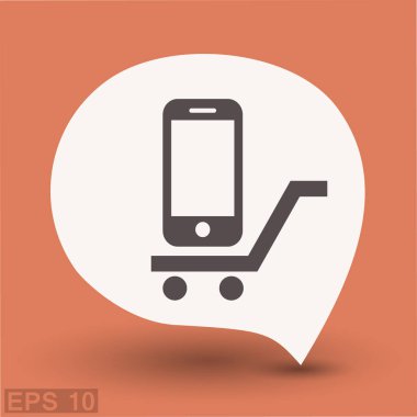 sepeti üstünde hareket eden telefon