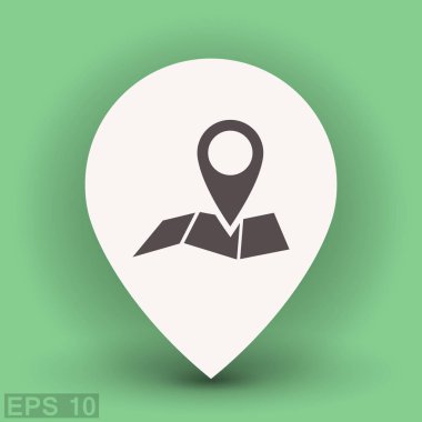 Harita simgesinde iğne