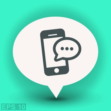 ileti veya smartphone cep telefonu ile sohbet