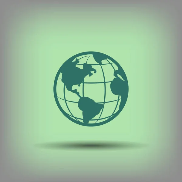 Icône Globe, illustration — Image vectorielle