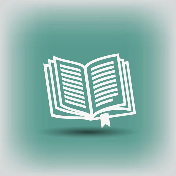 Ícone de livro aberto —  Vetores de Stock
