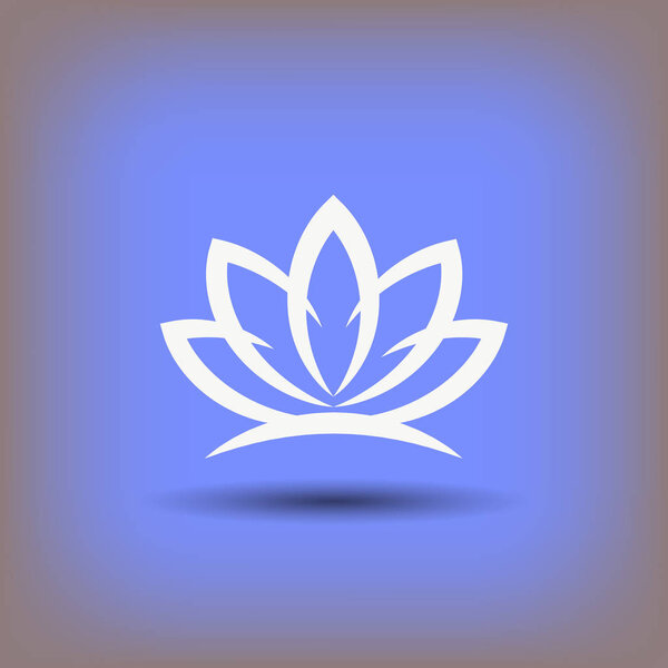 Пиктограф кнопки лотоса
