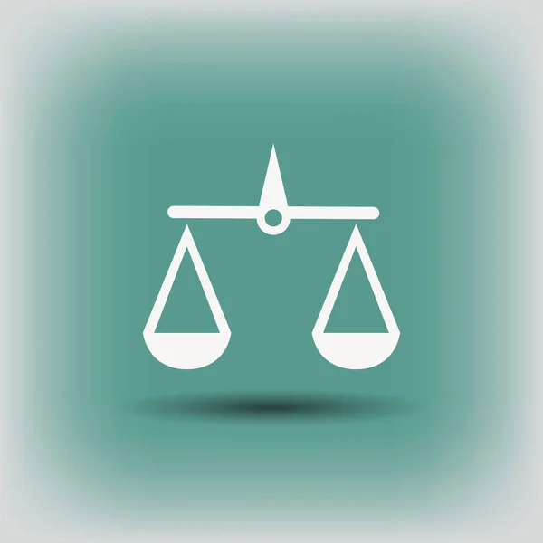 Ikony Symbols sprawiedliwości skal — Wektor stockowy