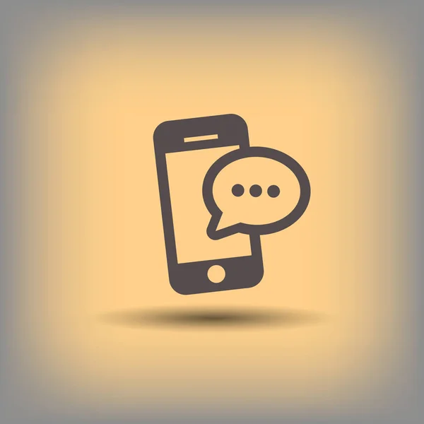 Nachricht oder Chat auf dem Smartphone — Stockvektor