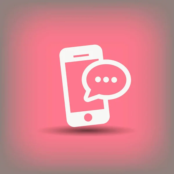 Nachricht oder Chat auf dem Smartphone — Stockvektor