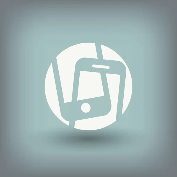 Mobiltelefon Icon – stockvektor