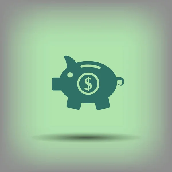 Pictograma do ícone do concpet moneybox — Vetor de Stock