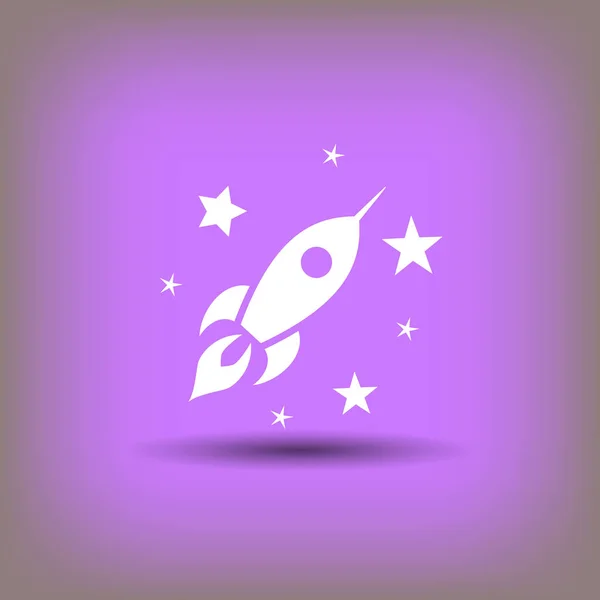 Ikona ikony raketa — Stockový vektor