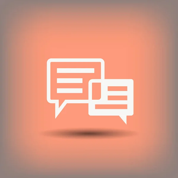 Εικονόγραμμα μηνύματος ή συνομιλία — Διανυσματικό Αρχείο