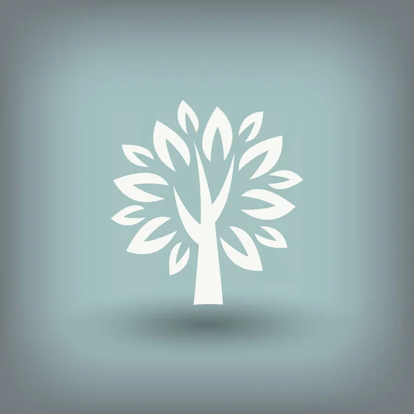 Árvore ícone simples — Vetor de Stock