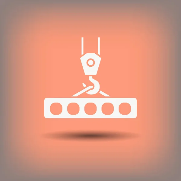 Piktogramm des Kranhakens — Stockvektor