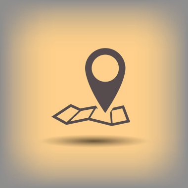 Harita simgesinde iğne