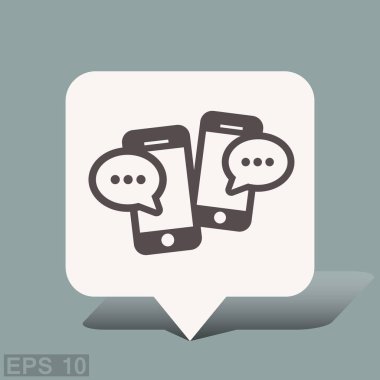 ileti veya smartphone cep telefonu ile sohbet