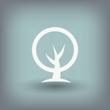 ağaç basit simgesi