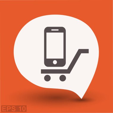 sepeti üstünde hareket eden telefon