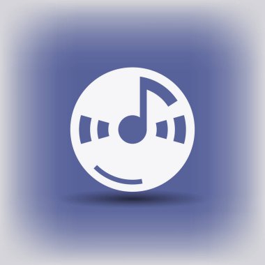 müzik Not cd simgesini
