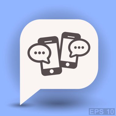 ileti veya smartphone cep telefonu ile sohbet