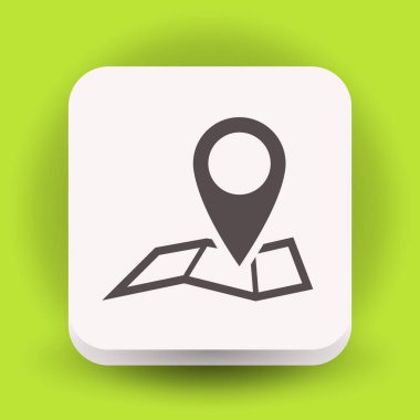 Harita simgesinde iğne