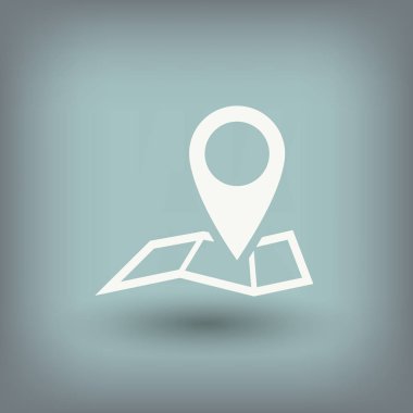 Harita simgesinde iğne