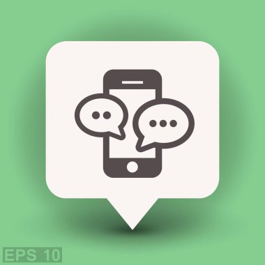 ileti veya smartphone cep telefonu ile sohbet