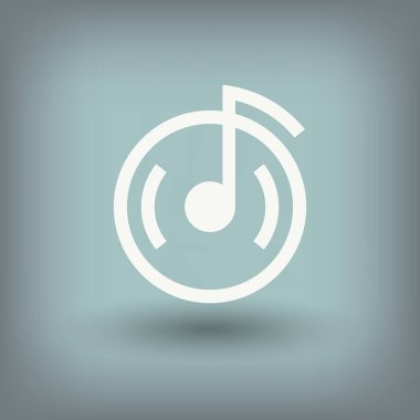 müzik Not cd simgesini