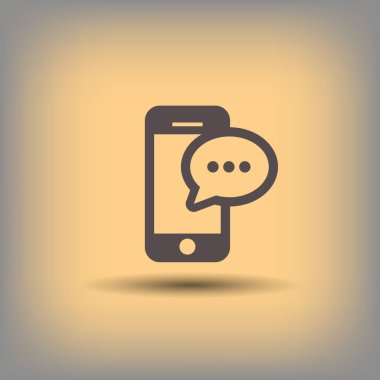 ileti veya smartphone cep telefonu ile sohbet